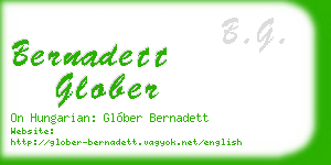 bernadett glober business card
